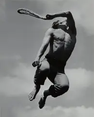Graham - "El Penitente" (Solo - Hawkins - "El Flagellante") by Barbara Morgan, 1940, Gelatin silver print, printed 1971, sold Oct 2023