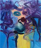 Bjarne Melgaard, Outergaze Violent Group Disco Version, 2012, oil on canvas
