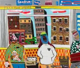 Filipp Jenikäe, Untitled from the series Brooklyn, 2022, acrylic on canvas