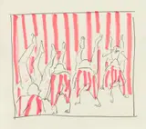Tala Madani, Untitled (Stripes)