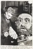 Rinus Van de Velde, I Went to Dinner and Ate Two Beefsteaks, 2010, charcoal on paper