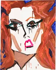 Untitled by Katherine Bernhardt, 2011, acrylic on canvas, sold Mar 2023