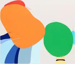 Monique Prieto, Orange You Gold, 1995, acrylic on canvas