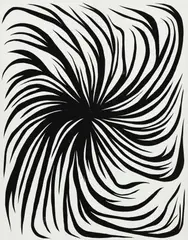 James Siena, Black Vortex (second version), 1992, enamel on aluminum