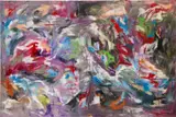 Dan Rees, Artex Painting, 2012, oil on canvas