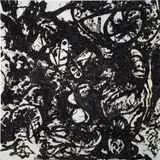 Nancy Drew, Pollock (#6), 2004, glitter and glue on canvas