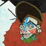 Zachary Armstrong, Black Hat, Red Collar, 2016, encaustic and oil on canvas, in artist's frame