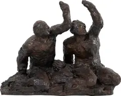 Les adieux by Sandro Chia, 1984, patinated bronze, sold Mar 2023
