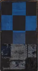 Sean Scherer, Black and Blue, 1989, oil and wax on canvas