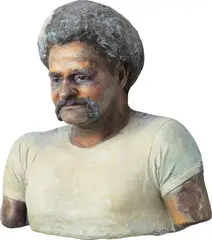 John Ahearn, José, 1981, acrylic on plaster