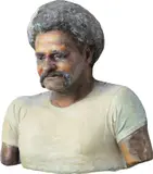 John Ahearn, José, 1981, acrylic on plaster