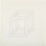 Sol LeWitt, Cube, 1974, pencil and ink on paper
