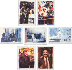 Martin Eder, Seven works: (i) Diana and Charles ; (ii) Diana and photographer ; (iii) Yacht ; (iv) Driver and Diana ; (v) Diana at Hotel ; (vi) Elton John ; (vii) Crash from the series Diana and Charles, 1997, watercolor on paper
