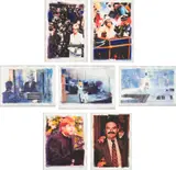 Martin Eder, Seven works: (i) Diana and Charles ; (ii) Diana and photographer ; (iii) Yacht ; (iv) Driver and Diana ; (v) Diana at Hotel ; (vi) Elton John ; (vii) Crash from the series Diana and Charles, 1997, watercolor on paper