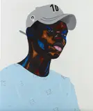 Adegboyega Adesina, 10'20, 2020, acrylic, charcoal and pastel on paper