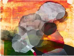Kristin Baker, Temporized Apex, 2004, acrylic resin on Mylar