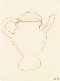 Andrew Lord, Untitled, 1992, Conté crayon on Somerset buff paper