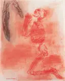 Leon Golub, GRANTED!, 2001, oilstick and ink on vellum
