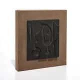 Louise Nevelson, Nevelson's World, 1983, monograph with one screenprint and one black polyester resin multiple
