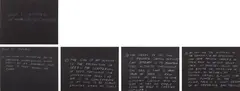 Vito Acconci, Seedbed, 1972, pastel on paper, in 5 parts