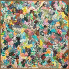 Dan Rees, Untitled, 2012, plasticine on panel, in artist's frame