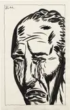 No Title (Both.) by Raymond Pettibon, 1987, ink on paper, sold Jul 2023