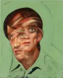 Pieter Schoolwerth, Portrait of a Man in Green, 2006, oil on linen