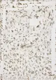 Analia Saban, Circuit Board #5, 2012, laser sculpted acrylic paint on distressed canvas