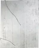 Mathieu Malouf, Untitled, 2014, spray paint, fiber and artificial blood on canvas