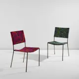 Franz West, Two works: (i–ii) Do-Ku Chair, 1997, woven synthetic textile over steel tubular frame