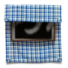 Untitled (Artwork) by Elad Lassry, 2013, gelatin silver print, walnut frame and 4-ply silk, offered Jul 2023