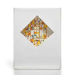 Marco Maggi, TURNER BOX (PAPER ON MONDRIAN), 2005, inkjet print and cut paper, in artist's plexiglass case