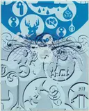 Ryan McGinness, Untitled (Plexi-boxed Painting 4, Blue)
