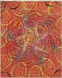 Ryan McGinness, Untitled (Plexi-boxed Painting 5, Red)