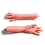 Paul McCarthy, Silicon Gloves (spaghetti man/tomato head hands), 1993-2001, silicon, rubber and steel, in 2 parts, in a wooden box