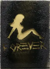 Aaron Young, Forever, 2009, laminated glass with shredded tire rubber and epoxy resin