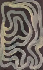 Loops & Curves by Sol LeWitt, 1999, gouache on paper, sold Jul 2023