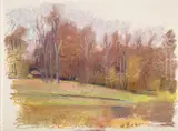 Wolf Kahn, Autumn in the American South, 1998, pastel on paper