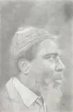 Richard Wyatt Jr., Thelonious Monk, 2003, pencil on Rives paper