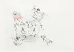 Charles Avery, "What them dogs don't know they know", 2000, graphite and colored pencil on paper