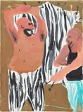 Tala Madani, Game, 2007, oil on canvas