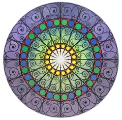 Philip Taaffe, Rosette, 1987, mixed media on canvas