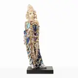 Raúl de Nieves, Celebratory Skin / Perseverance, 2019, sequins, threads, glue, bells, plastic beads, cardboard, costume jewelry and lace on mannequin