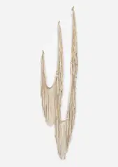 Leonor Antunes, random intersection #10, 2013, leather and brass hardware