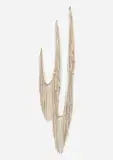 Leonor Antunes, random intersection #10, 2013, leather and brass hardware
