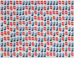 Jonathan Horowitz, Beyonce / Polar Bears (264 Cans), 2017, UV ink on vinyl