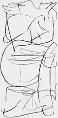 Luisa by Aaron Garber-Maikovska, 2014, ink on archival foamboard, offered Sep 2023
