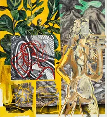 (PIP) by Alex Becerra, 2019, oil and acrylic on canvas, sold Sep 2023