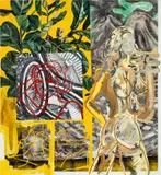 Alex Becerra, (PIP), 2019, oil and acrylic on canvas