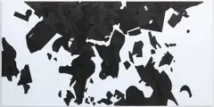 Paul Chan, Noon on the 7th., 2007, Styrofoam and paper collage on cardboard